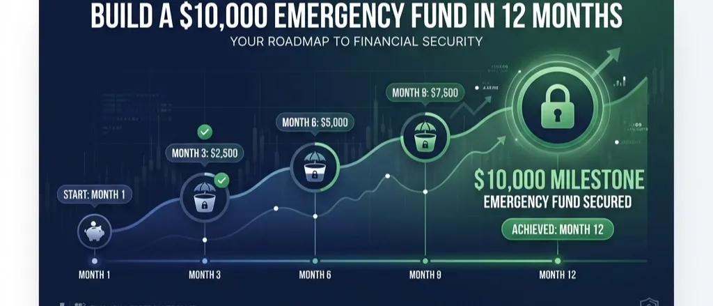 Build a $10k Emergency Fund in 12 Months (Zero-Sacrifice)