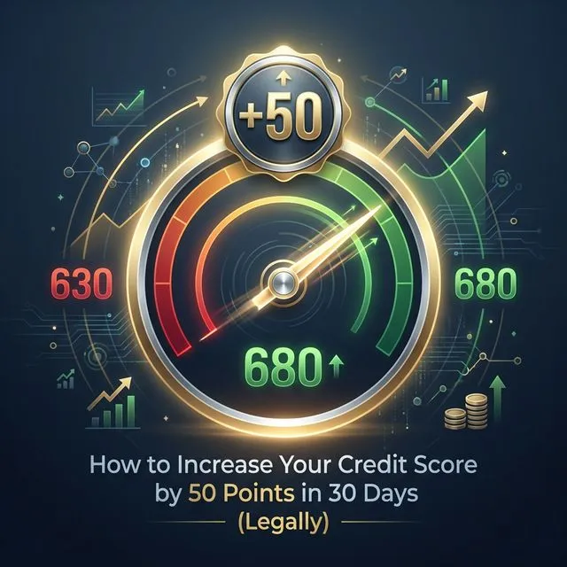 How to Increase Your Credit Score by 50 Points in 30 Days (Legally)