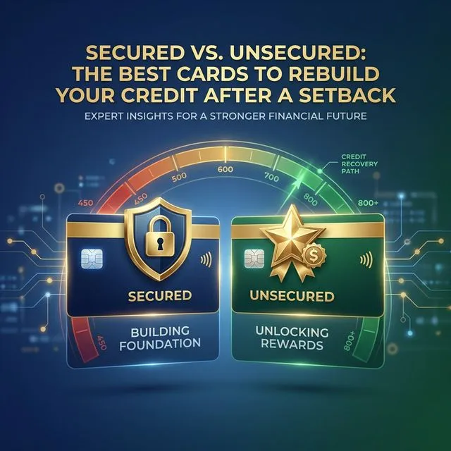 Secured vs. Unsecured: The Best Cards to Rebuild Your Credit After a Setback