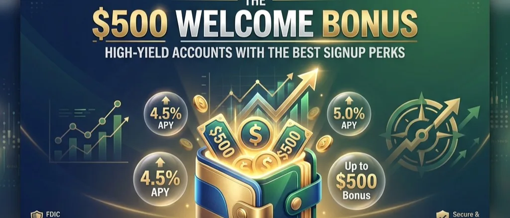 HYSA Welcome Bonuses 2026: How to Stack $500+ in Perks