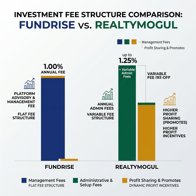 Fundrise vs RealtyMogul Fee Structure Comparison