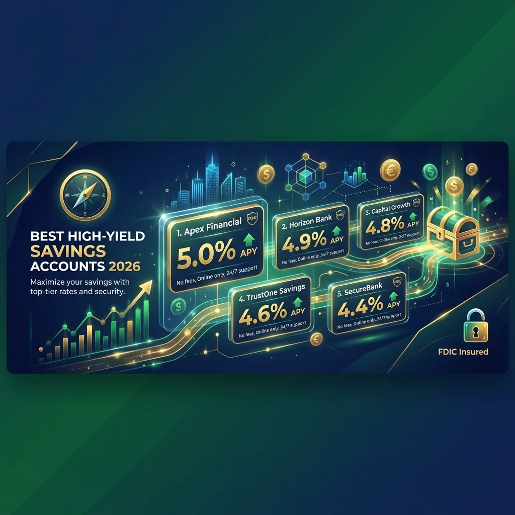 Best High-Yield Savings Accounts of 2026 (Ranked by APY)
