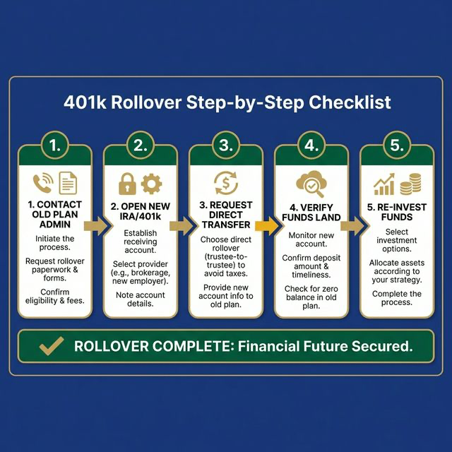 401k Rollover Step-by-Step Checklist Timeline