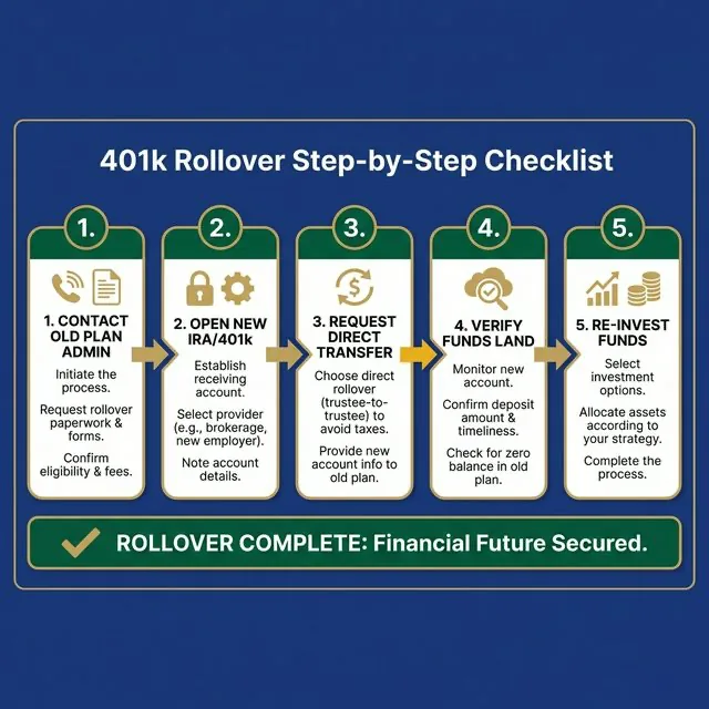 401k Rollover Step-by-Step Checklist Timeline