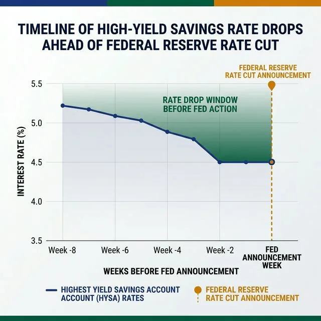 Timeline of High-Yield Savings Rate Drops