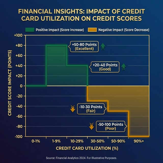 Credit Utilization Impact Scale Visual