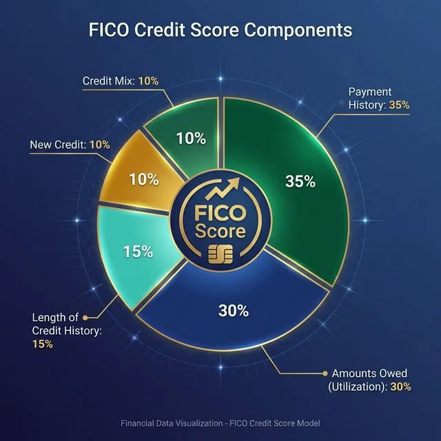 Credit score components chart