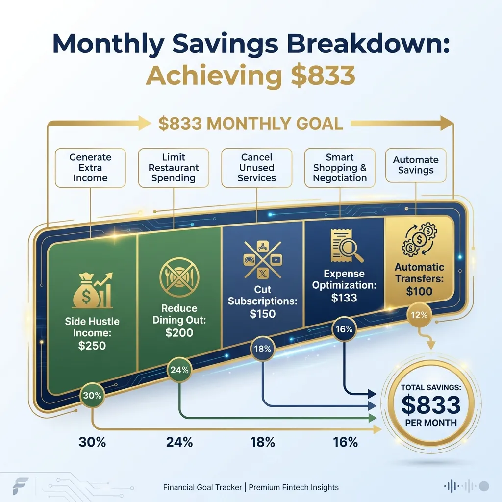 Monthly Savings Breakdown
