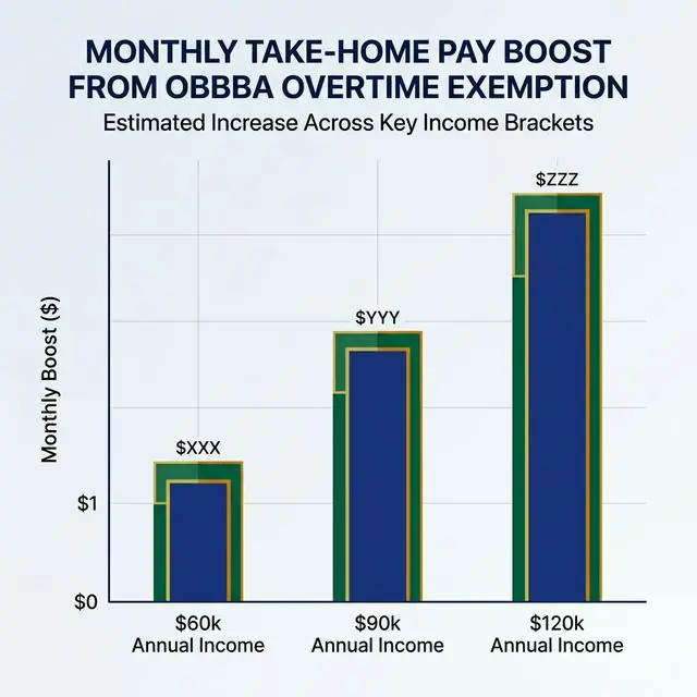 Monthly Take Home Pay Boost from OBBBA