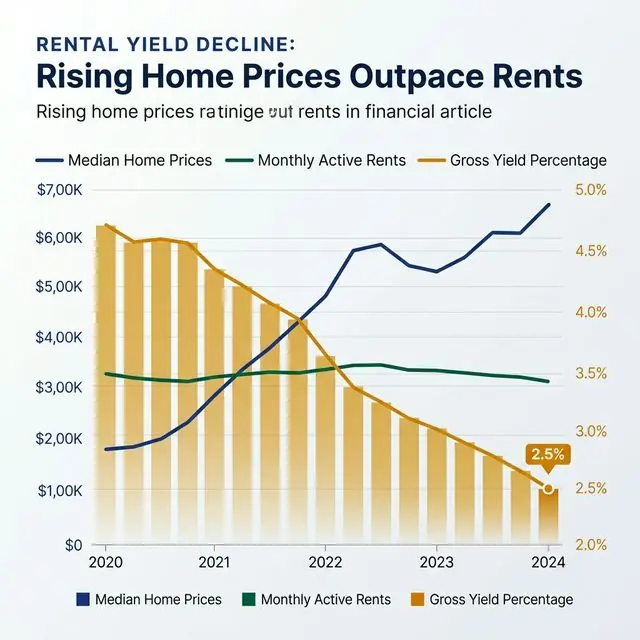 Rental Yield Decline Chart
