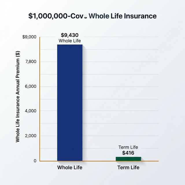 Term vs Whole Life Insurance Premium Cost Comparison