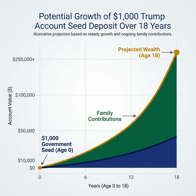 Trump Account Growth Chart