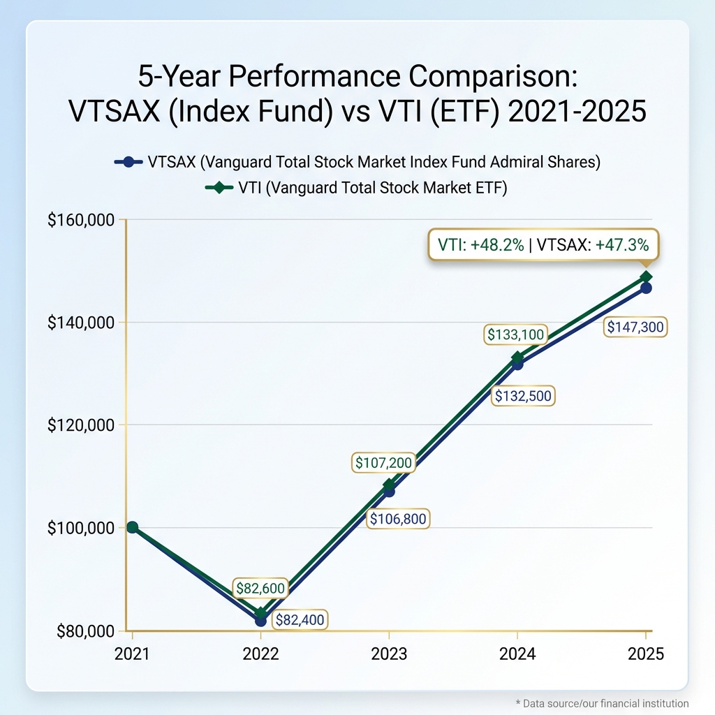 5-Year Performance Comparison: VTSAX vs VTI