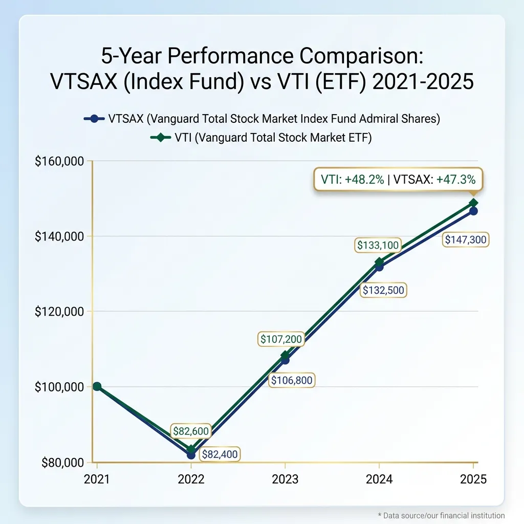 5-Year Performance Comparison: VTSAX vs VTI